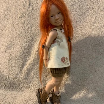 Пронька, новый образ, авторская кукла Анны Шиткиной