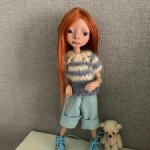 Парик натуральный , рыжий для Жу Даши Нужновой