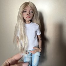 Парик для Лоры Птички омбре из нежной козочки