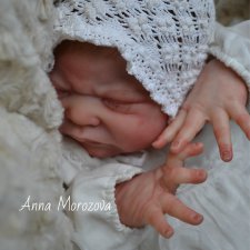 Чепчик для малыша. Кукла реборн Анны Морозовой