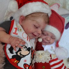 Эприл - близнецы народились к новогодним празнествам. Кукла-реборн Анны Морозовой