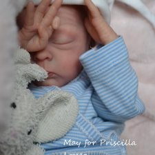 Процесс росписи Маи от Присцилы Лопес. Кукла реборн Анны Морозовой