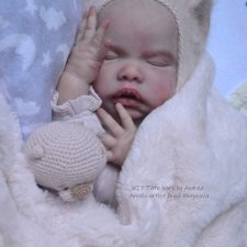 Любимая Тате, выросли бровки... Кукла реборн, процесс, Анны Морозовой