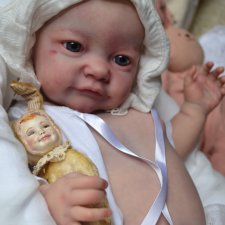 Тобиах в процессе возрождения. Кукла-реборн Анны Морозовой