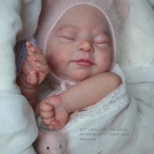 Закончен процесс росписи над малышкой Лилисоль. Кукла реборн Анны Морозовой