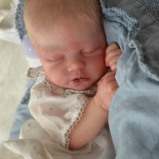 Снежный малыш от Никки Джонстон. Кукла - реборн Анны Морозовой