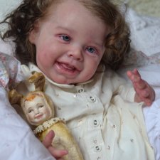 Харпер - малышка со старинной открытки. Куклареборн Анны Морозовой