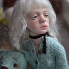 Нежноголубое настоение... Отголоски лета на пороге осень... Лора - Кукла Ирины Кузиной