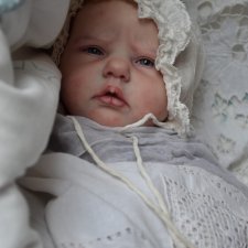 Элли Сью в процессе росписи. Кукла реборн Анны Морозовой