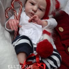 С Новым годом от Элли Сью.Кукла-реборн Анны Морозовой