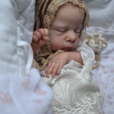 Маленький Пип в процессе возрождения. Кукла-реборн Анны Морозовой