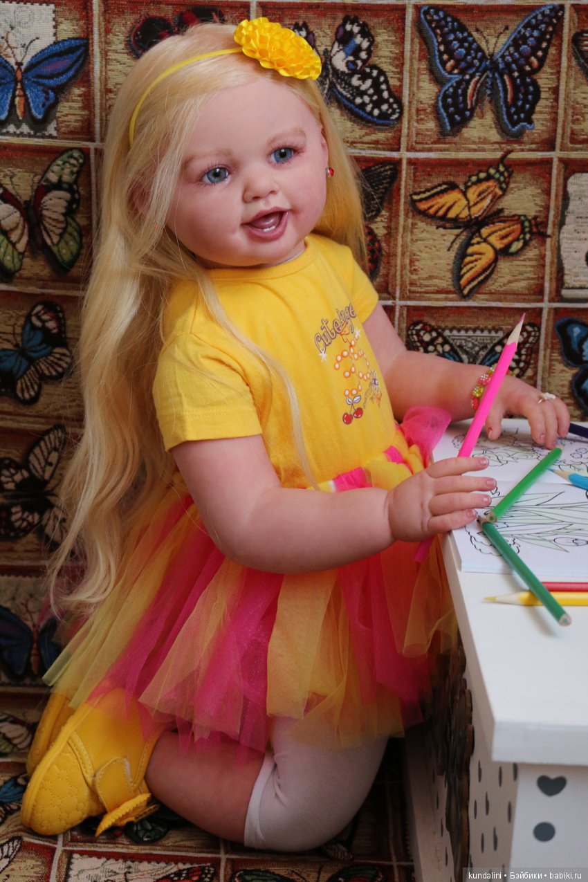 Такая счастливая Аглая. (Куклы реборн. Мастерская Татьяны Примак)