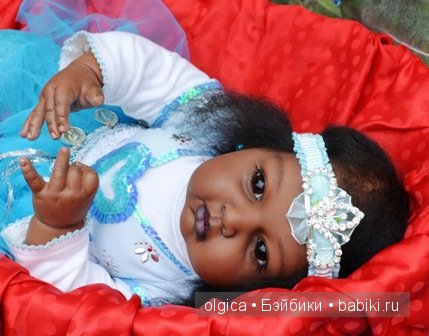 Арабская принцесса Жасмин - реборн Ольги Матковской, или новый образ старой куклы (фото 9)