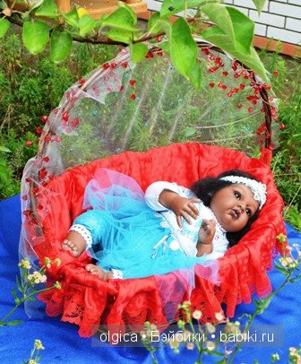 Арабская принцесса Жасмин - реборн Ольги Матковской, или новый образ старой куклы (фото 8)