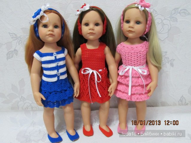 Новые наряды для кукол Готц (фото 8)