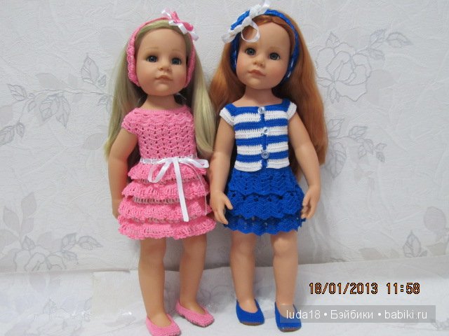Новые наряды для кукол Готц (фото 7)