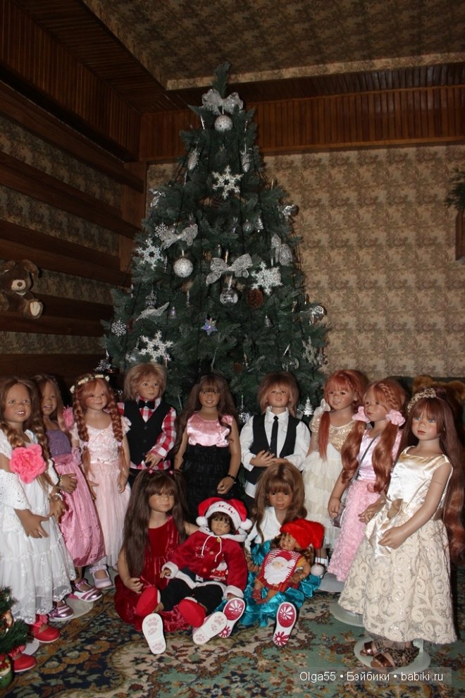 Рождественская фотосессия Фиммидеток. Куклы Annette Himstedt (фото 3)