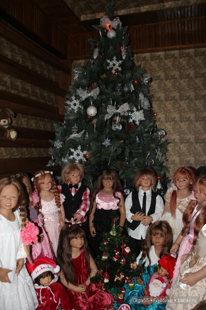 Рождественская фотосессия Фиммидеток. Куклы Annette Himstedt (фото 4)