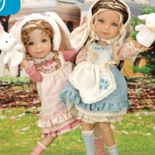 Кукла Сахарок  Пасхальная в розовом аутфите.