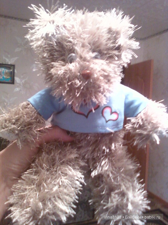 Мой первый вязаный мишка