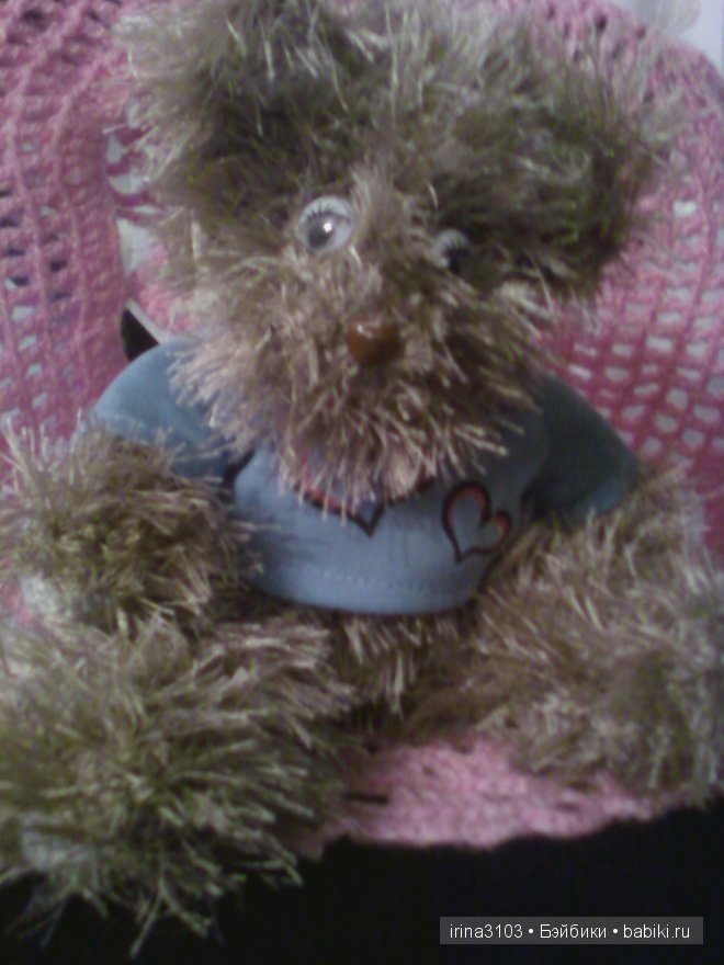 Мой первый вязаный мишка крючком