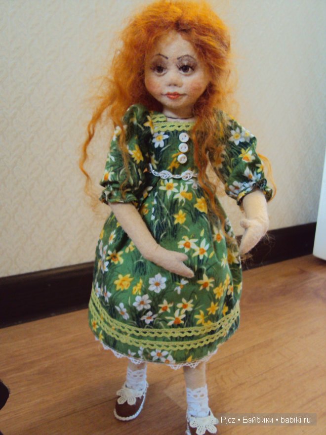 Моя новая кукла из войлока методом валяния