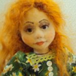 Моя новая кукла из войлока методом валяния