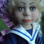 Я сделала еще одну куклу методом валяния из войлока