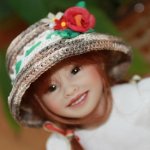 "Шляпное настроение" моих малявочек. Шляпки для кукол Heidi Plusczok