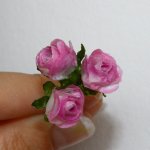 Маленькие цветочки - розы для куколок. Мастер-класс
