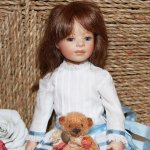 Первая фарфородюймовочка от Heidi Plusczok. Принцесса Сара