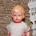 Антикварная куколка Minerva, Германия, 1930-е годы