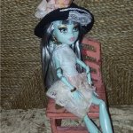 Наряд  в винтажном  стиле для куклы  монстр Хай