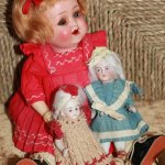 Куклы для куклы (куклы  Limbach, ок.1900 г, Германия)