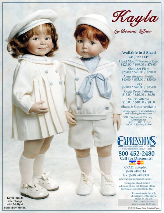 фарфоровые куклы Dianna Effner