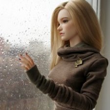 Москва, весна, блондинка