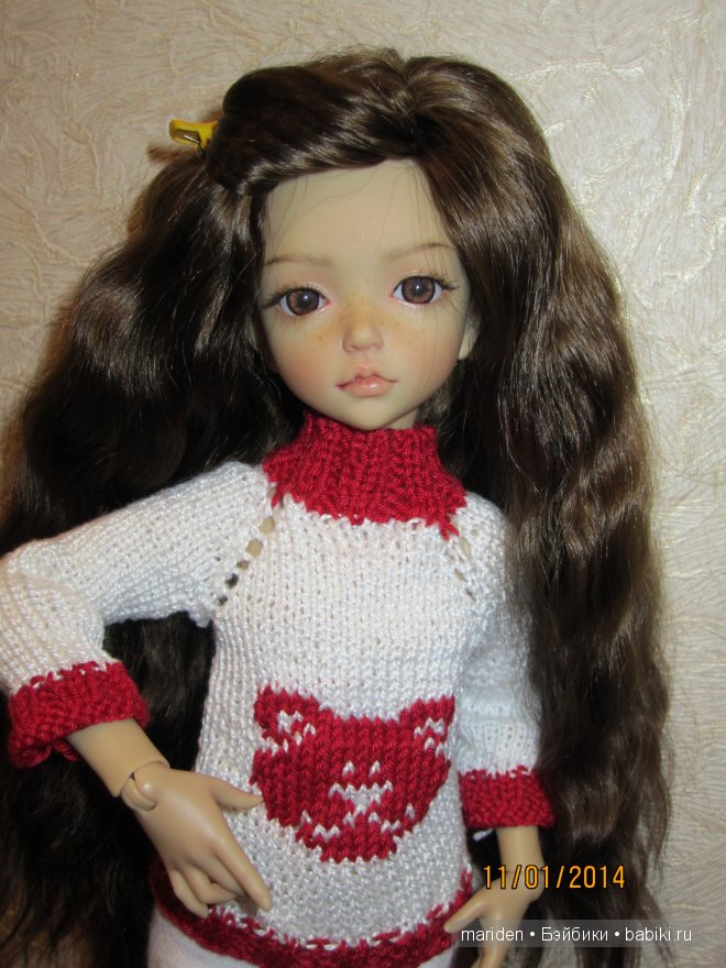 Наш любимый свитер с котиком:)