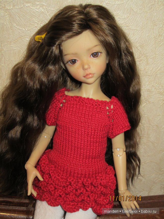 Красное платье "Клубничка"