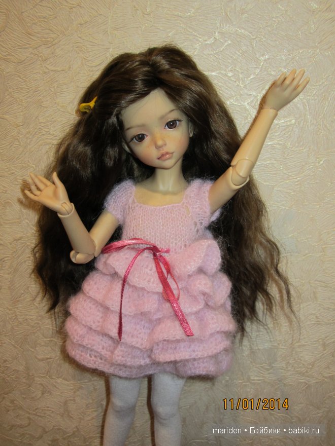 Платье " Клубника со сливками:)