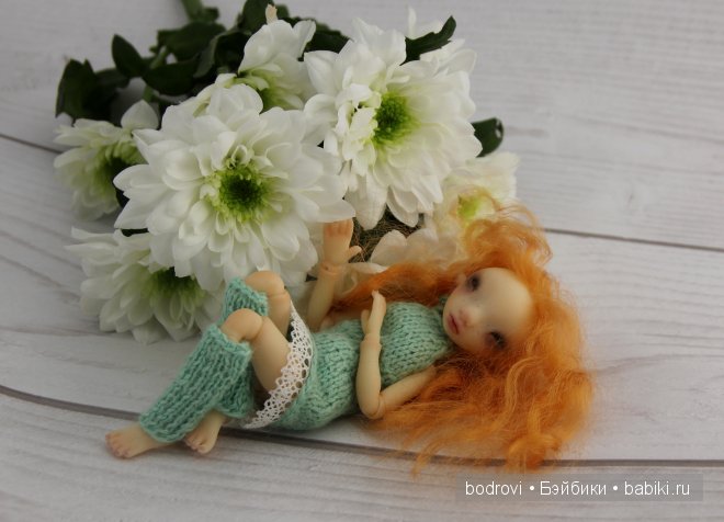 Жемчужная весна. Авторская кукла Лидии Снуль (фото 9)
