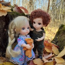 Прогулка Аришки и Артемки