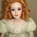 Коллекционная кукла из бисквитного фарфора по имени Suzanna Rae автора Maryse Nicole для Franklin Mint