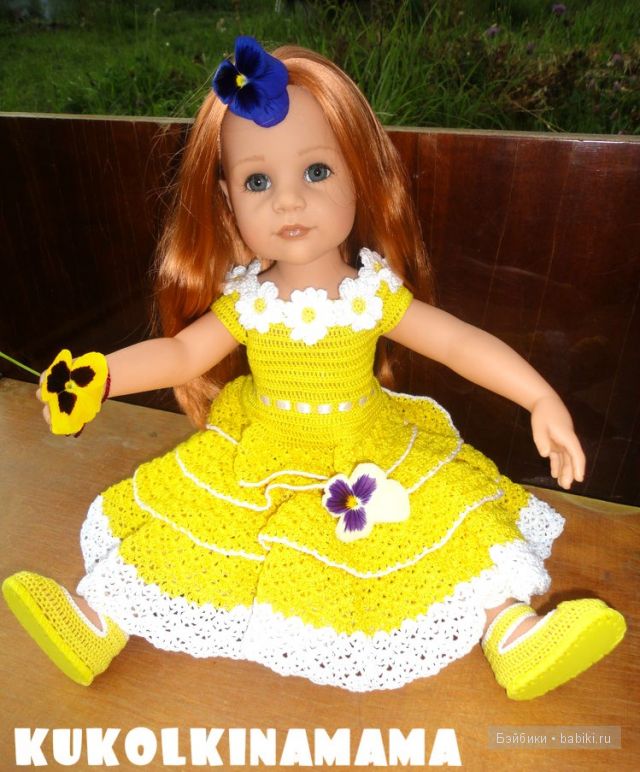 Платье для куклы Готц Стефании