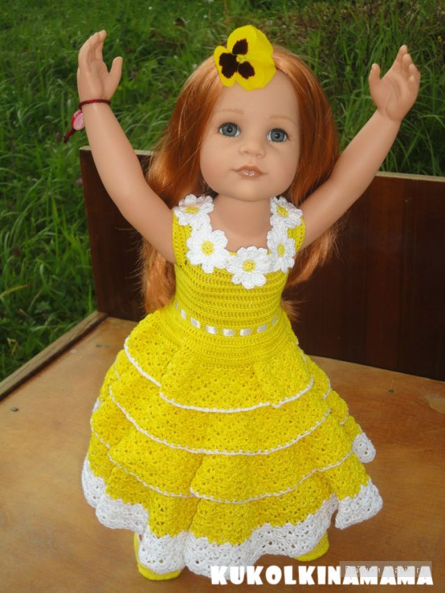 Платье для куклы Готц Стефании (фото 8)