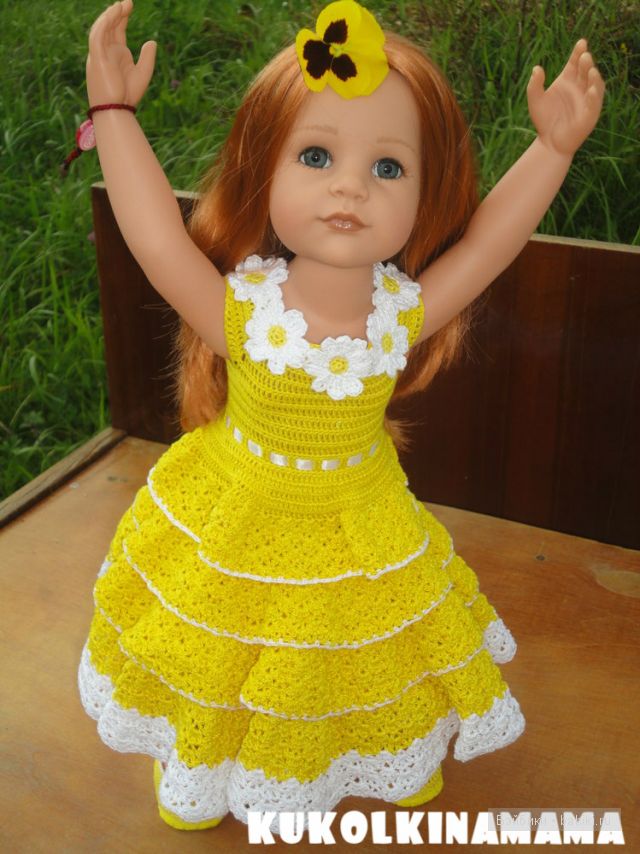 Платье для куклы Готц Стефании (фото 7)