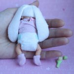 Зая-Зефирка. Кукла ручной работы