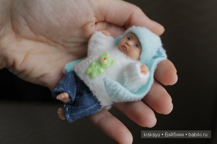 Зеленоглазый мальчик. Ооак кукла ручной работы из полимерной глины