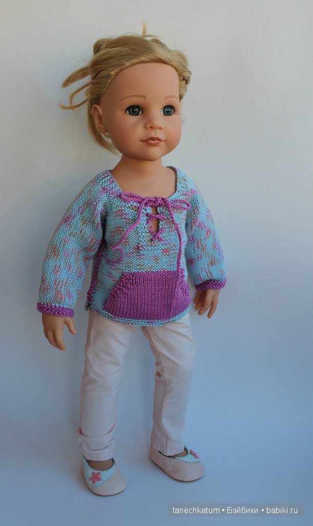 Снова свитерочки — Вязание одежды для кукол: бесплатные схемы спицами и крючком (фото 7)