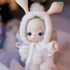 Зайка беленький под елочкой сидел... Dollzone Rabbit Senna