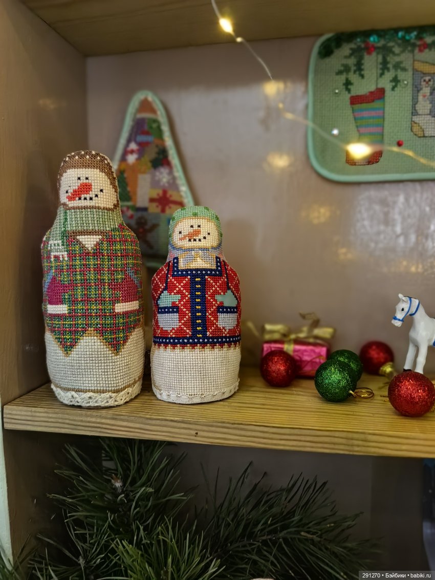 Новогодняя витрина 2026 — Вышивка крестиком (фото 4)